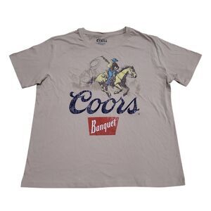 Licensed Women's Relaxed Fit Graphic Short Sleeve Tee - Brown